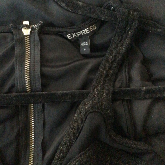 Black and gold glitter homecoming wedding party dress - Picture 6 of 6